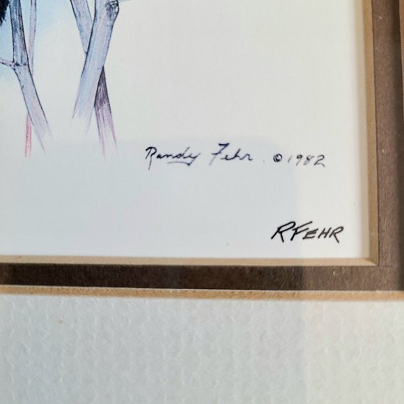 Randy Fehr 3 art works 1980s. Wolf, Bobcat, Lone Prowler. - Picture 5 of 6